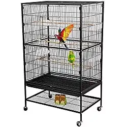 Bosely Standing Wrought Iron Large Bird Cage