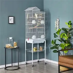 Yaheetech 62.5-in Rolling Large Bird Cage & Detachable Stand