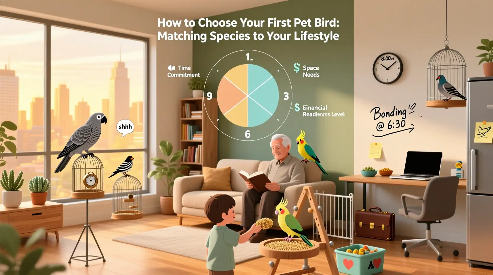 How to Choose Your First Pet Bird: Matching Species to Your Lifestyle