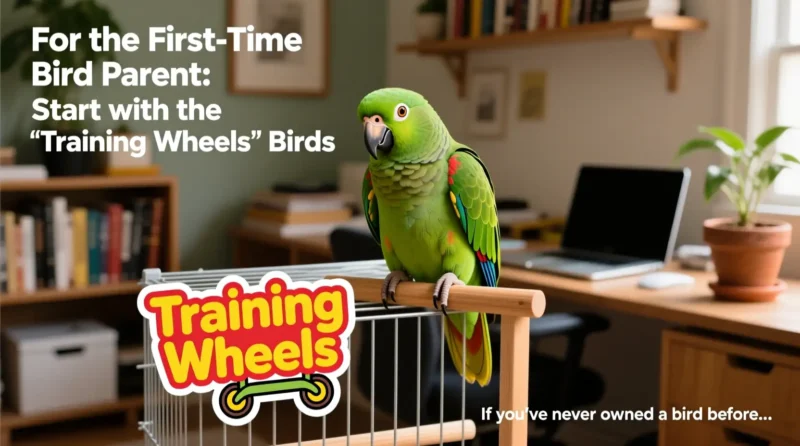 How to Choose Your First Pet Bird: Matching Species to Your Lifestyle 2 training wheels